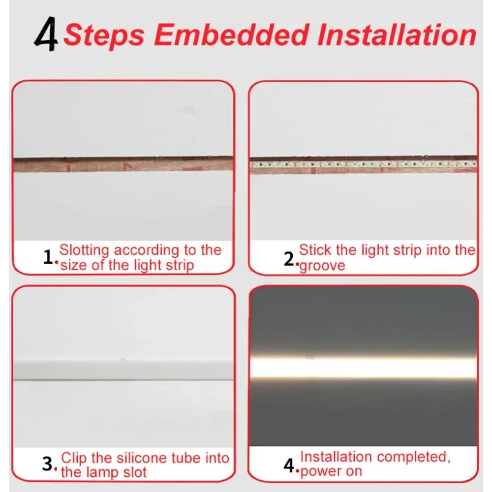 1-20 متر LED هلام السيليكا تغطية أنبوب راحة سيليكون أنبوب سهلة التركيب IP67 مقاوم للماء ل 5 مللي متر 8 مللي متر 5050 COB Led قطاع داخلي