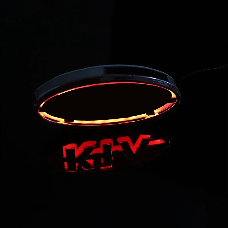 5D Car Emblems Grille Trunk Logo LED Light Retrofit Light For K5 SORENTO SOUL Forte CERATO KIA LED accessories led emblems