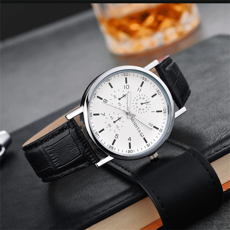 New Stainless  Watch for Women and Men Steel Leather Quartz Watches Business Watch Retro Versatile Leisure Watch Reloj Hombre