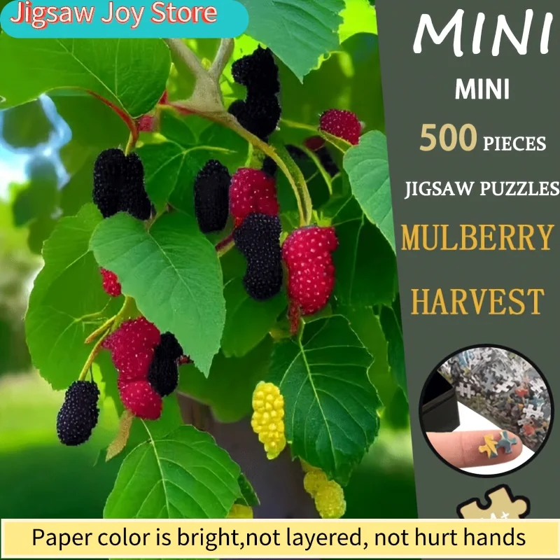 

Mulberry Harvest 1Box Mini Puzzle Ultimate Christmas GiftTrending Holiday Botanical Art 15x10 Inches Rustic MasterpieceLuxury