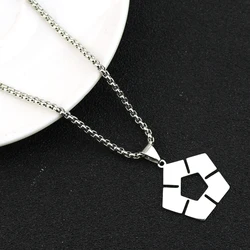 Anime BLUE LOCK Pendant Women Soccer Sign Necklaces Woman Fashion Creative Chain Silver Color Cosplay Collier