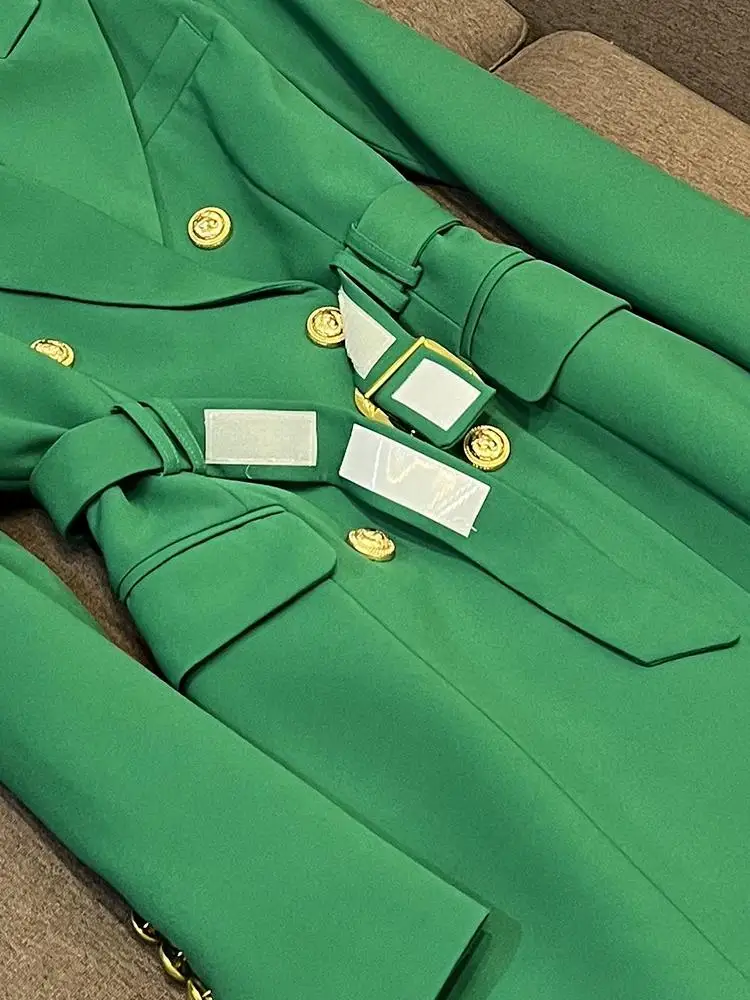 En Suit Dr تصميم نسائي للعمل الثقيل لخريف وشتاء جديد Sle Ci Commute V-ne بزر مزدوج #4