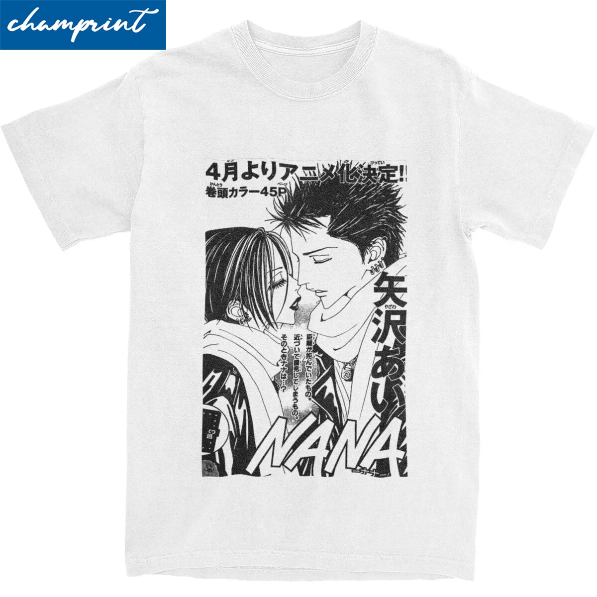 Nana Cover Magazin T-Shirts Männer Frauen Honjo Ren Manga Anime verrückt Baumwolle Kurzarm T-Shirt Grafik bedruckte Kleidung