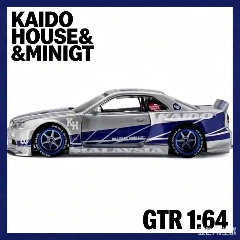 

KAIDO HOUSE&MINIGT 1:64 Skyline GTR r34 2026 Malaysia MDX Premium Collection Decoration Exhibition is suitable for giving gifts.