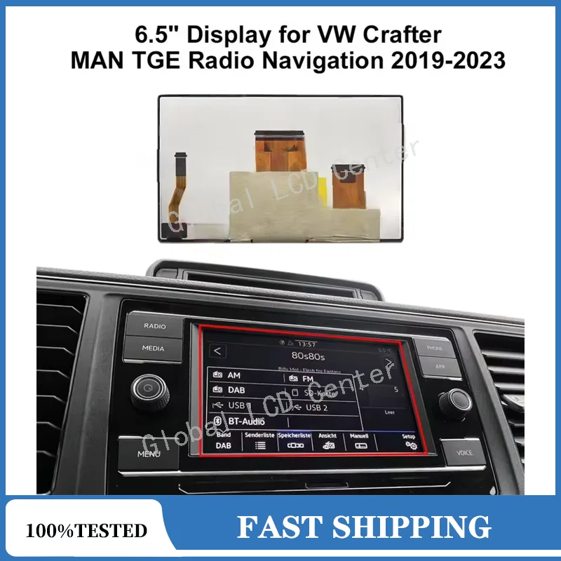 LA065WV3-SD01 Oryginalny ekran LCD 6.5″ EAT63954701 LM1696A01 GPM1696A00 LM1696A01-1D LM1696A01-1B do Skoda Fabia 3 i VW Golf — zdjęcie produktu 5