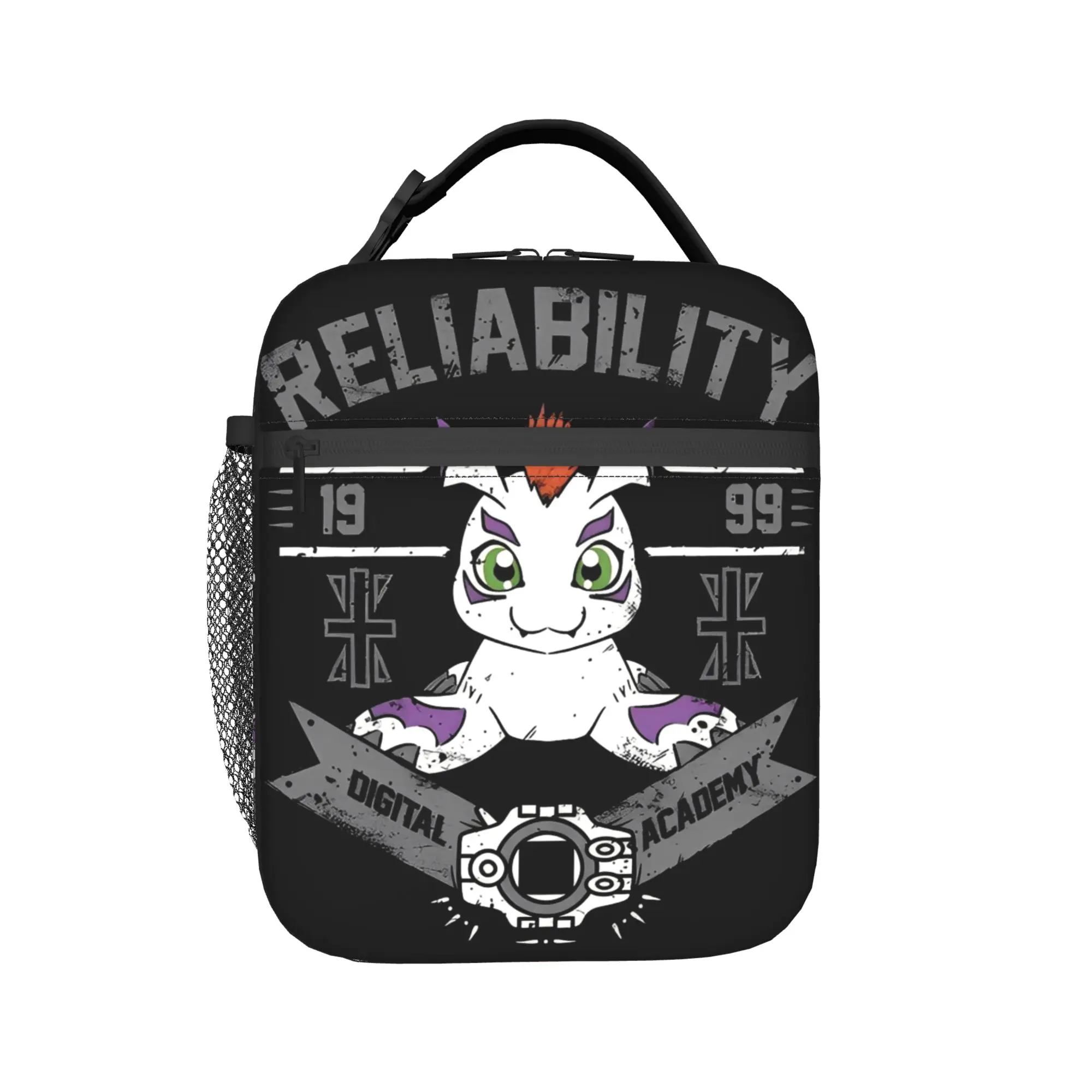 Digital Monster Digimon Insulated Lunch Bag for Men Women Food Bag Portable Thermal Cooler Lunch Boxes For Picnic