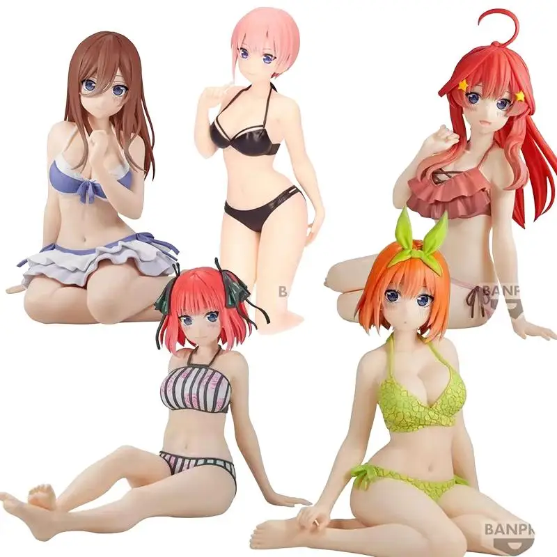 

Bandai Namco Banpresto The Quintessential Quintuplets Nakano Ichika Nino Miku Yotsuba Itsuki Купальник Фигурка Модель Игрушка в подарок ПВХ