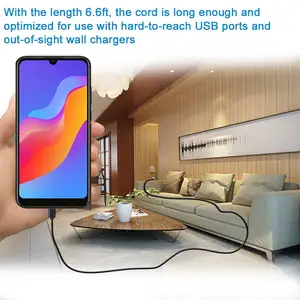 كابل شحن Micro USB لأجهزة Samsung Galaxy S7 Edge و S6 و S5 و Note 5 و LG Moto و HTC و Data Line لماوس Logitech أفضل 8 مصدر شاحن LG H160 مبيع - رقم 2