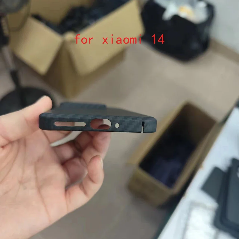 really Carbon Fiber Case For Xiaomi 14 pro /14 Ultra Case Ultra-thin Aramid fiber cover For Xiomi 14 Carbon Fiber Case