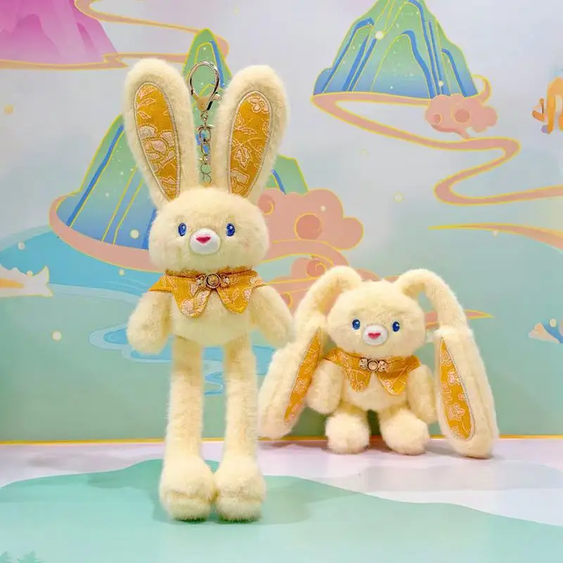 

Новейшая выдвижная плюшевая игрушка-кролик Кавай, милая мультяшная аниме-фигурка, подарок для детей на день рождения или праздник