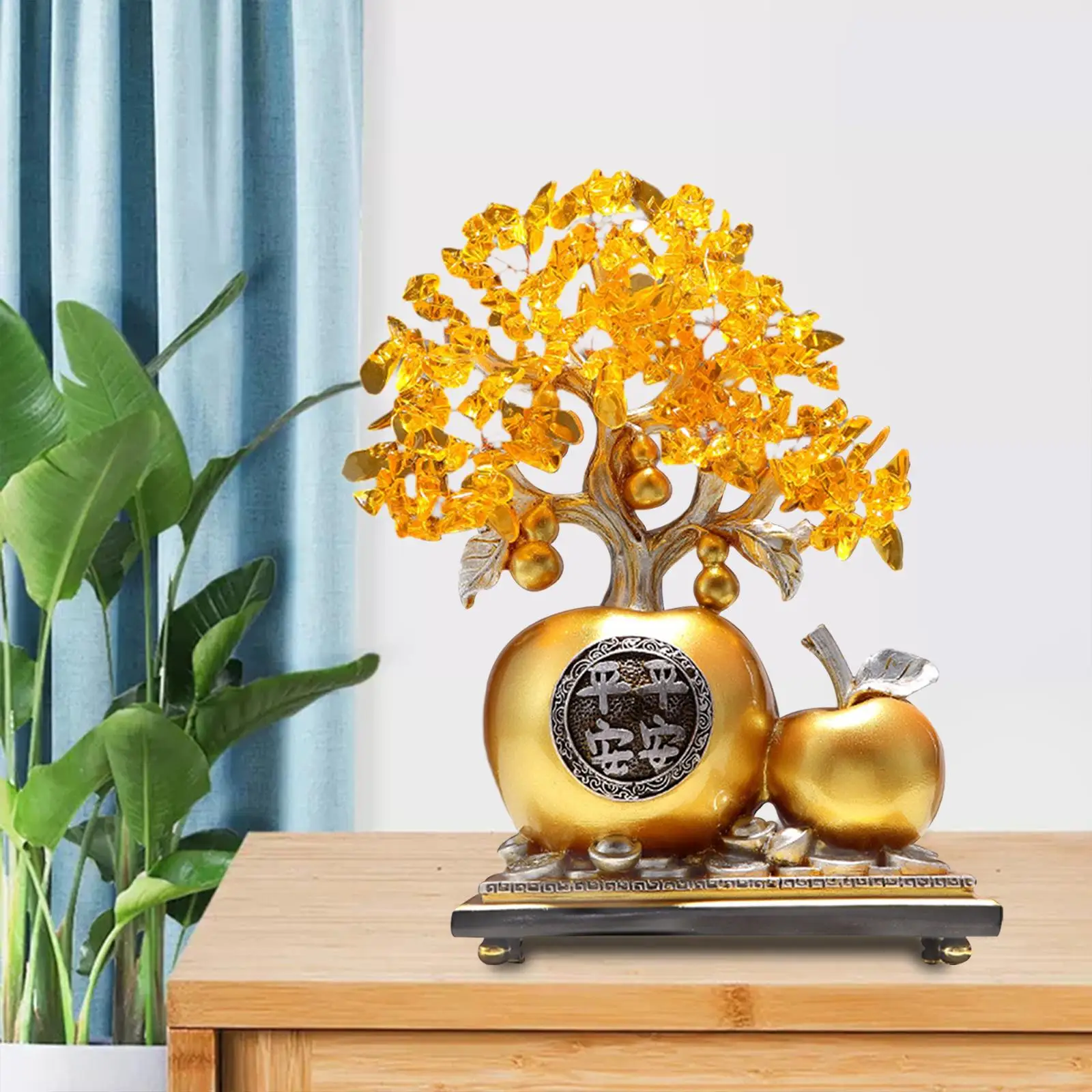 

Feng Shui Money Tree Adornment Fruit Tree Statue for Desktop Bedroom Balcony