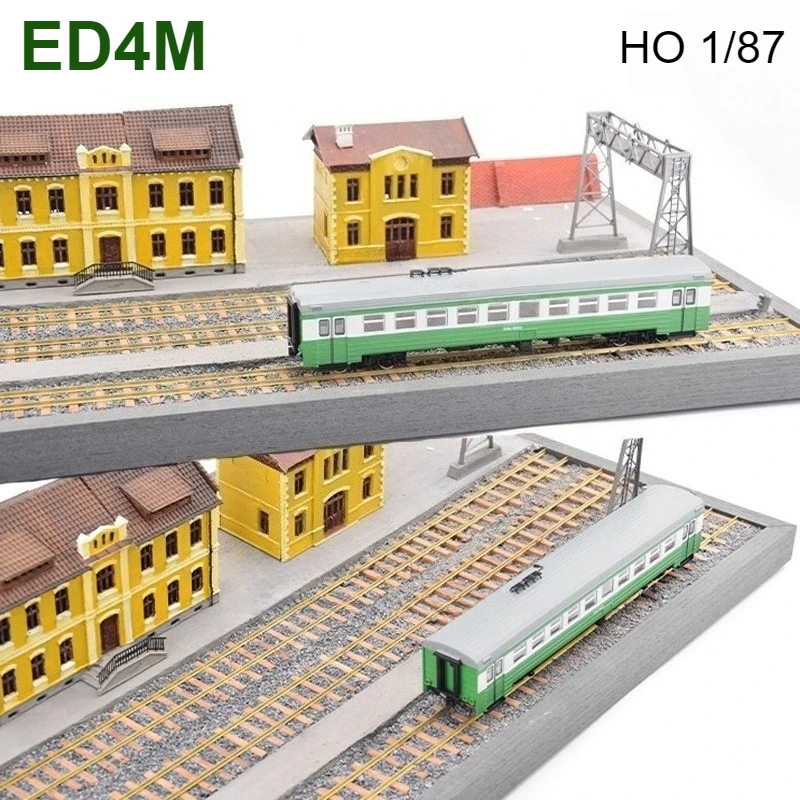

HO Type 1/87 Toy Train Soviet ED4M Train Finished Model Trailer Carriage Retro Rail Transit Ornaments JLKN025 Static Model