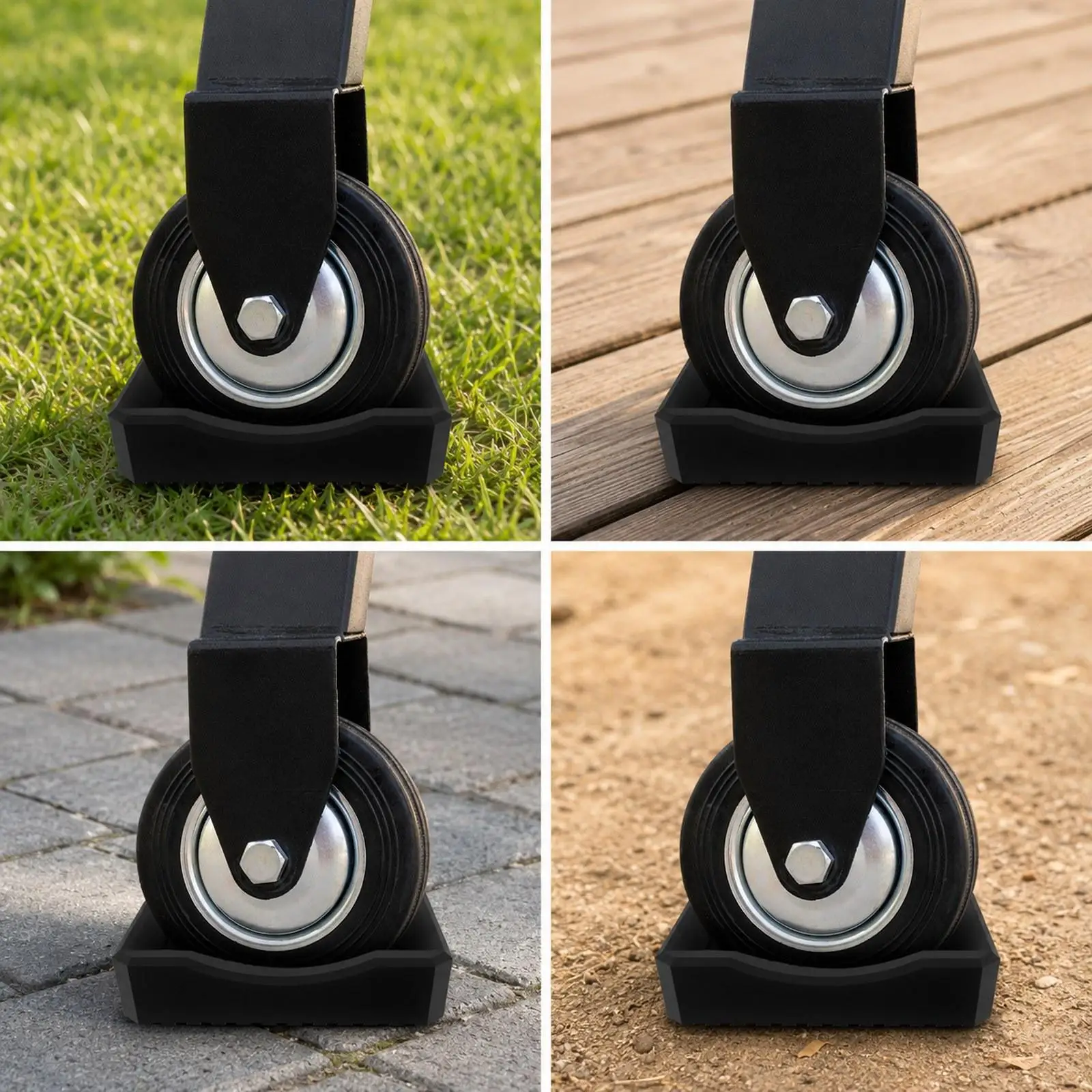 Stackable Grill Levelers Griddle Leveling Shims Kit Easy Clean Rubber Anti Slip Feet Mat for Custom Grill Kit Outdoor Cooking