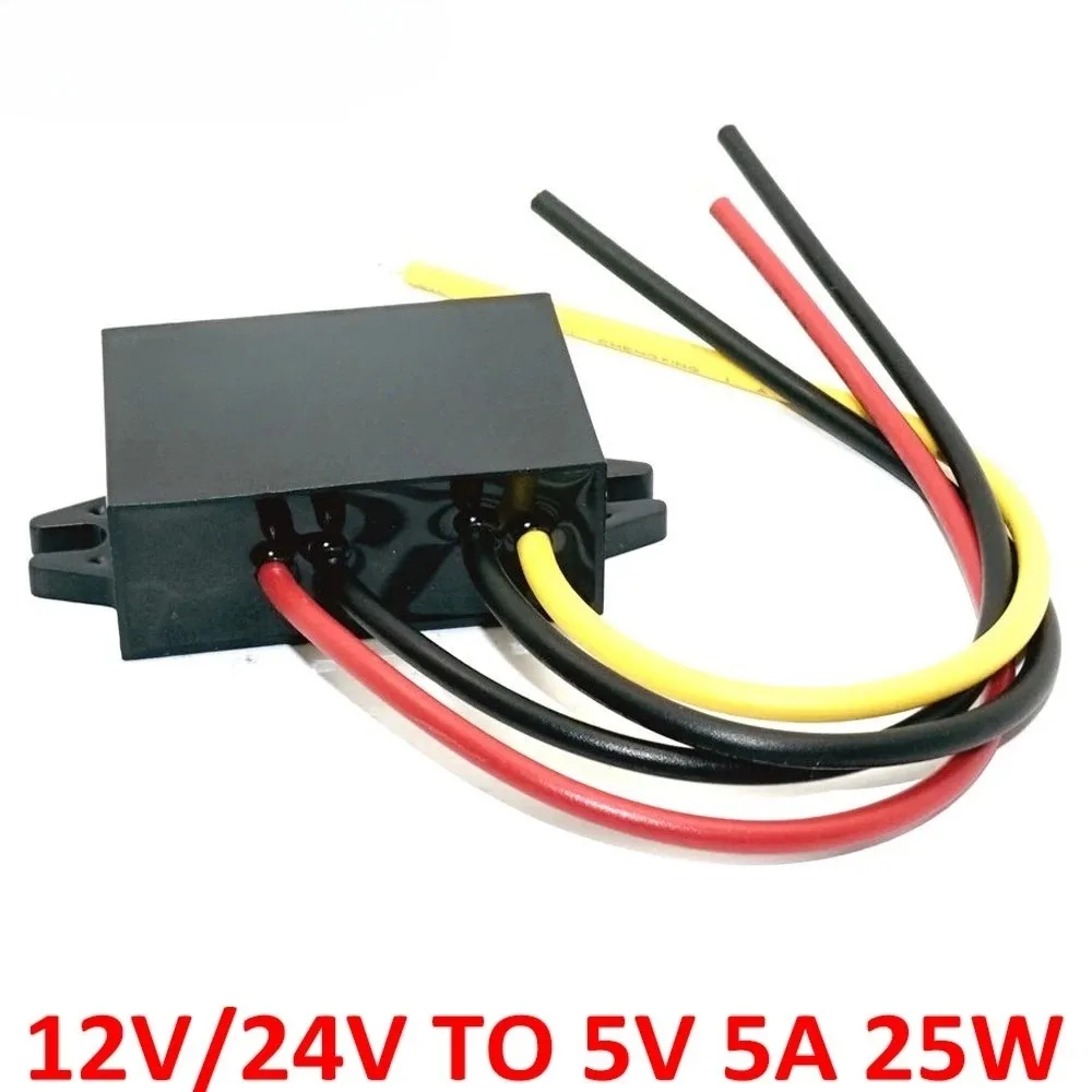 24V to 5V 12V to 5V 8-36V to 5V 3A-10A Switching Power Supply DC DC Power Converter Step Down for Car LED