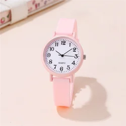 fashion simple silicone band quartz boys girls students Watch