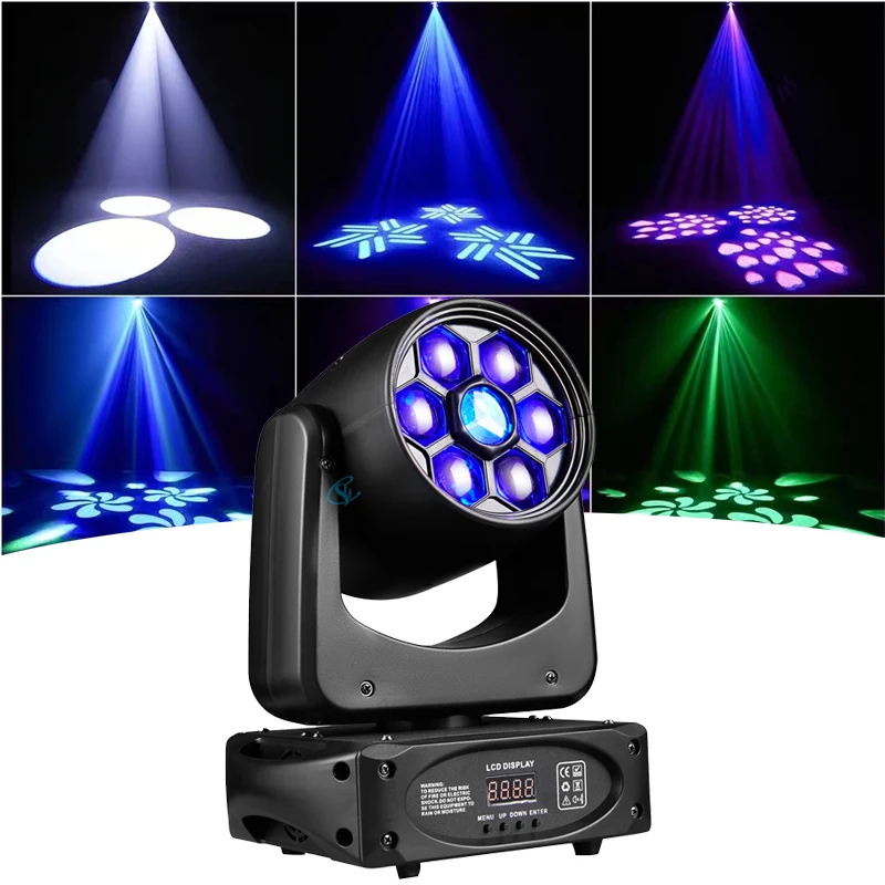 150W Bee Eye Gobo Pattern Spot Moving Head Stage Lighting  RGBW Bead DMX For Disco Dj Party Holiday