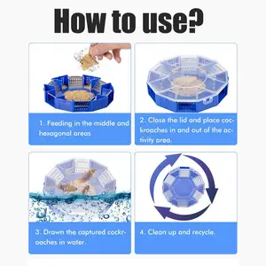 Sechs doore effiziente Kakerlaken -Killer, Kakerlake -Fallen, sicheres Update, Anti -Kakerlaken, groß 12 Verkauf von Chorizo -Bäckereien - №9