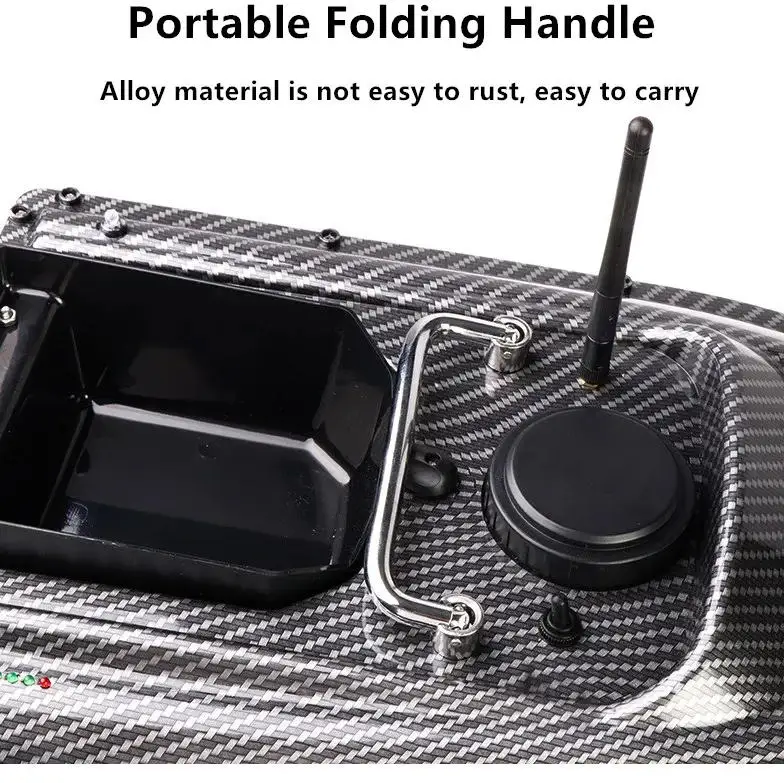 16 GPS Positioning Point Cruise RC Fishing Bait Boat Level 7 Anti-storm 500M Distance One Key Return Radio Controlled Bait Boat