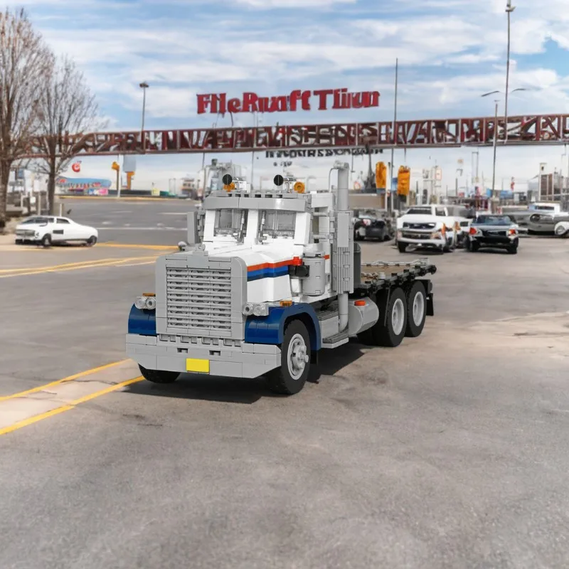 

1327pcs Peterbilt 359 Flatbed Truck Building Model, Enjoy Creative Building Fun, for Truck Enthusiasts