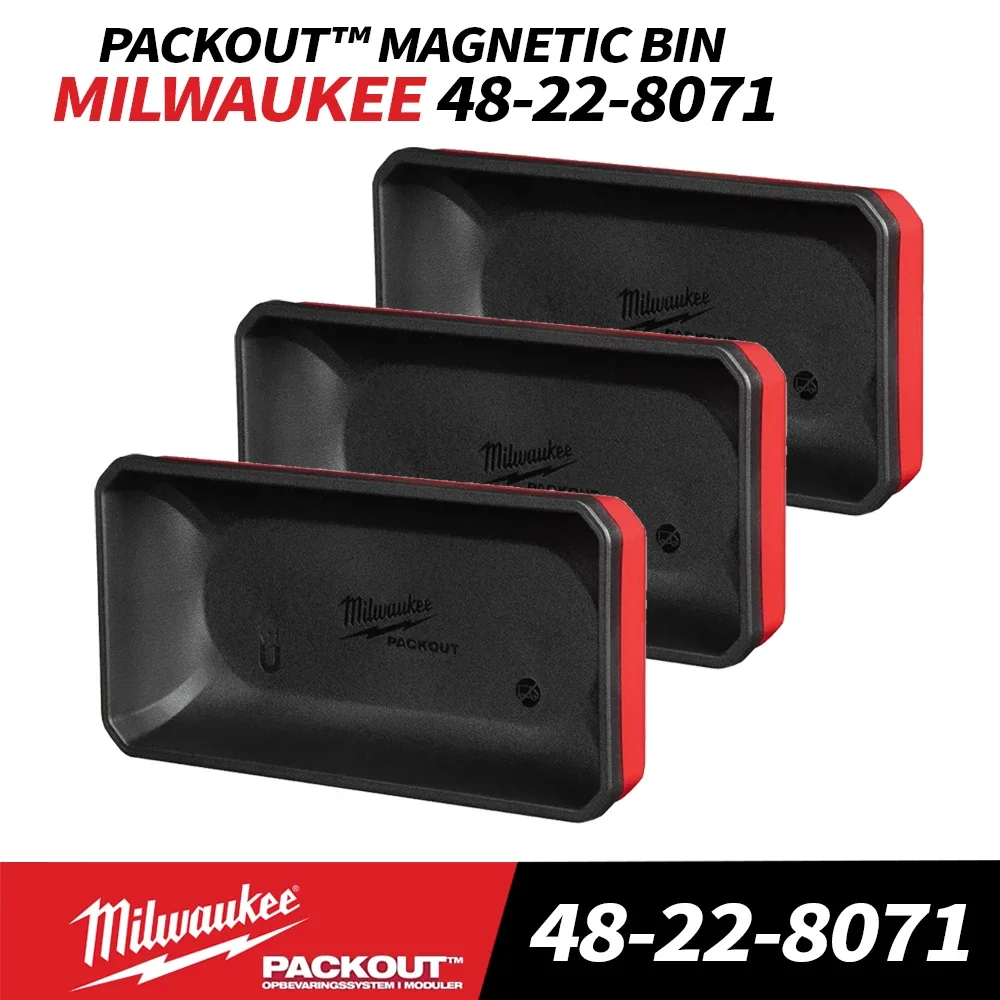 

Milwaukee 48-22-8071 PACKOUT Large Magnetic Bin Drill Bit Storage Box Tool Box MILWAUKEE Power Tool Accessories