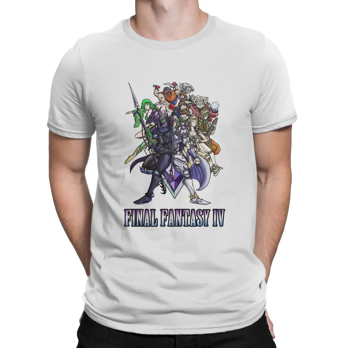 Men T-Shirt Heroes Funny Cotton Tees Short Sleeve F-Final Fantasy T Shirt Crewneck Clothes Gift Idea