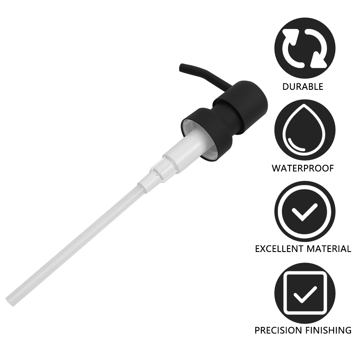 

Stainless Steel Pump Head for Bottle Replacement Dispenser Suitable Home Kitchen Bathroom Portable Soap Liquid Bottle