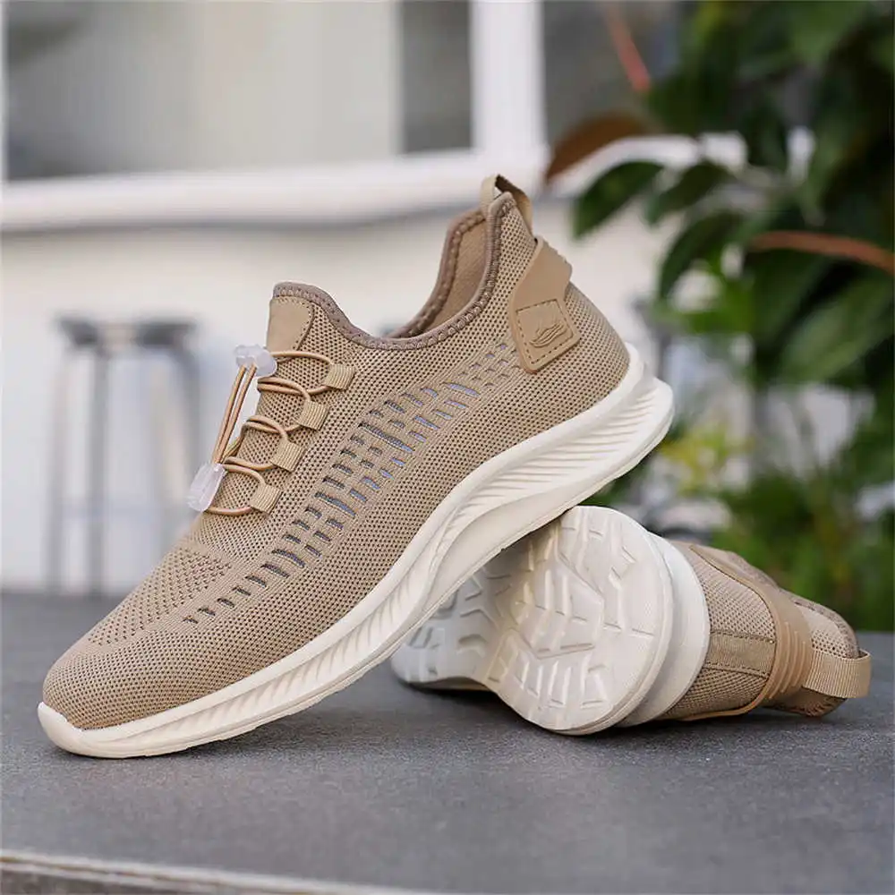 Knitted Super Lightweight 47 Size Shoes Men Casual Red Sneakers Man Sapatenos Sport Wide Foot Outings Overseas Play Sports