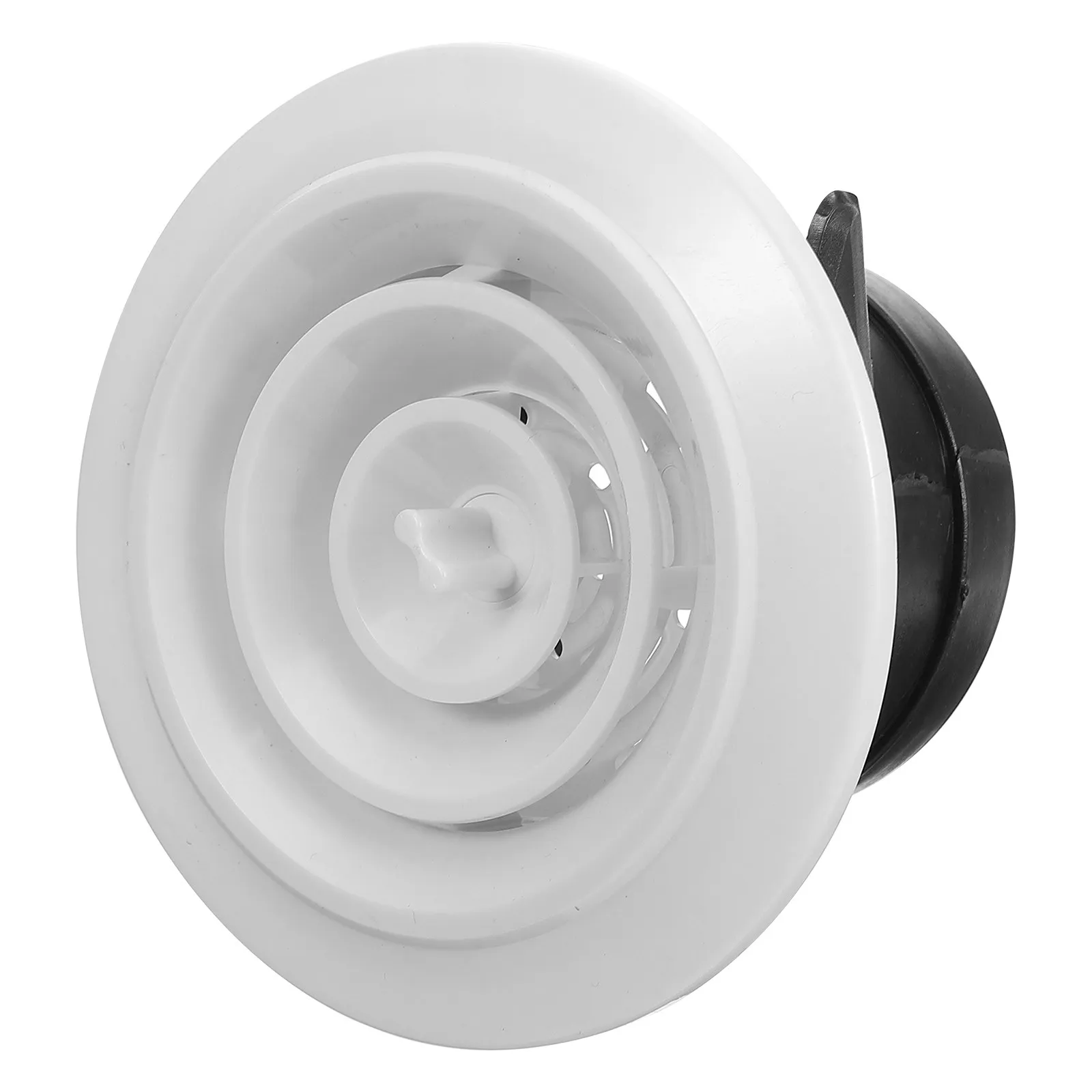 

Вентиляционная решетка для кондиционера: круглая пластиковая поворотная крышка-жалюзи для вытяжного вентилятора, потолочная/настенная установка