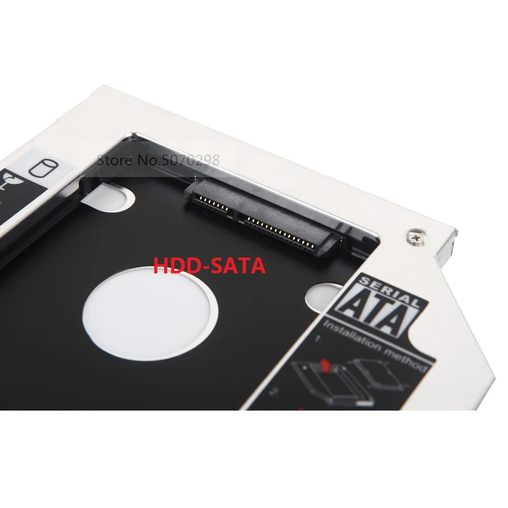 Universal 2nd 2.5 SSD HDD Hard Drive Optical bay Caddy Frame Adapter for Acer Aspire F15 F5-571G F5-573G F5-572G E5-491G E5-552G
