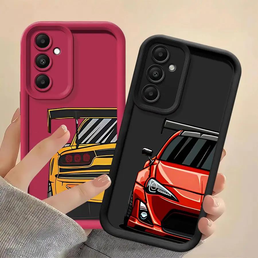 Japan JDM Sports Cars Case for Vivo Y30i Y30 Y51 Y67 Y21 Y50 Y36 Y22 2022 Y21A Y20i Y35 Y27 Y20S Y12S Y03 Y16 Y15S Y02 Cover