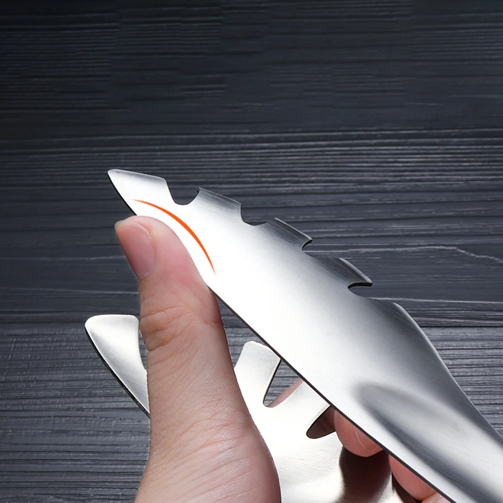 

3Pcs Premium Stainless Steel Food Tongs Multifunctional Kitchen Serving Clips For Spaghetti Salad Vegetable Barbecue