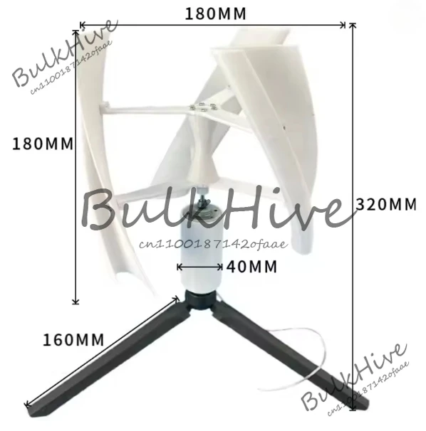 

Micro Wind Power Generator Vertical Axis Brushless DC Generator Generators 1-25W 1-15V
