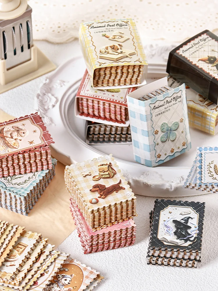 Vintage Floral & Animal Scrapbook Stickers — product detail 1