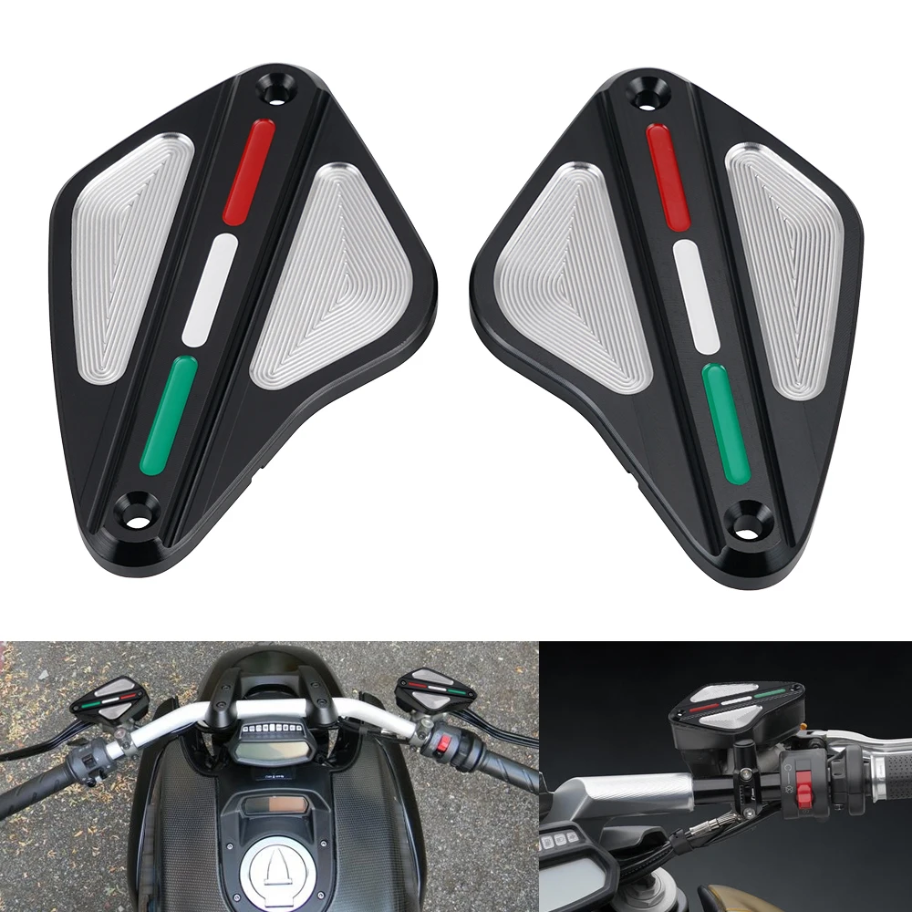 For 2011-2018 Ducati Diavel Carbon Brake Clutch Fluid Reservoir Covers for Ducati Diavel 1260/S 19-21 Diavel Cromo Strada 11-16