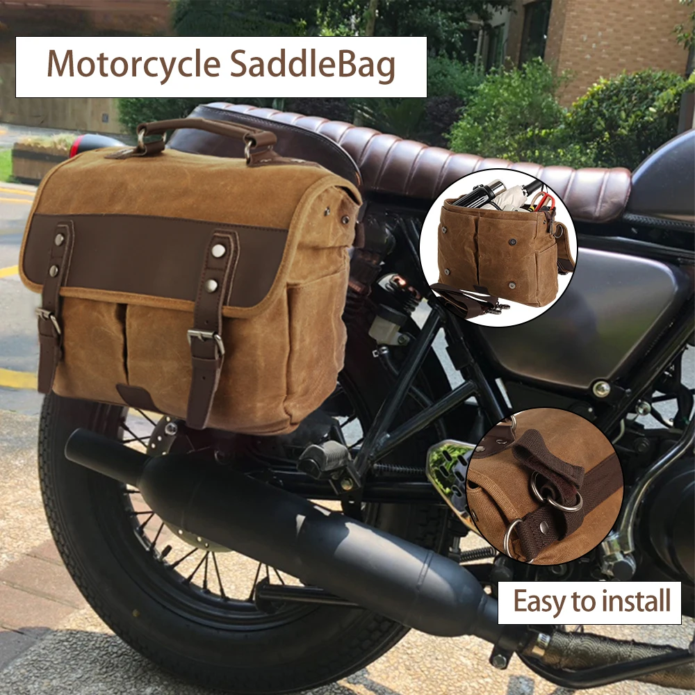 

Motorcycle Waterproof Universal Side Frame Bag Retro Travel Luggage Ridingbag For BMW R1200GS R1250GS ADV For HONDA NC750X CB500