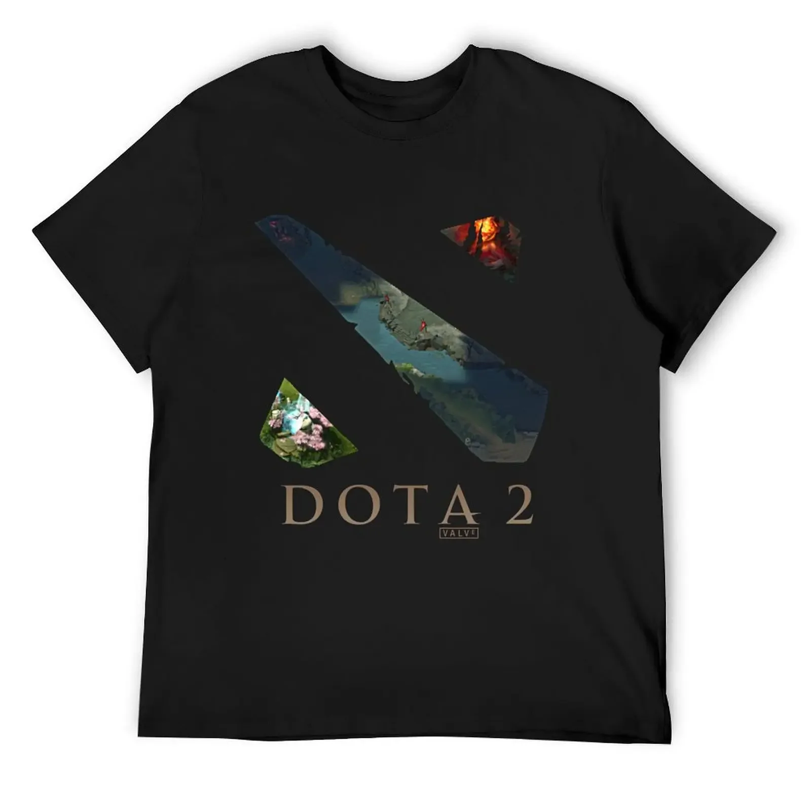 Dota 2 Logo: Windowed Map| Perfect Gift T-Shirt custom t shirt heavyweights plus size clothes Men's t-shirts