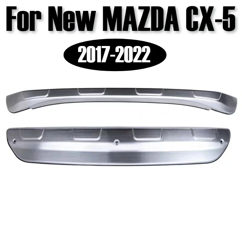 

Для нового MAZDA CX-5 2017-2022 автозапчасти для моделирования из нержавеющей стали, передний + задний бампер, диффузор, защитная пластина