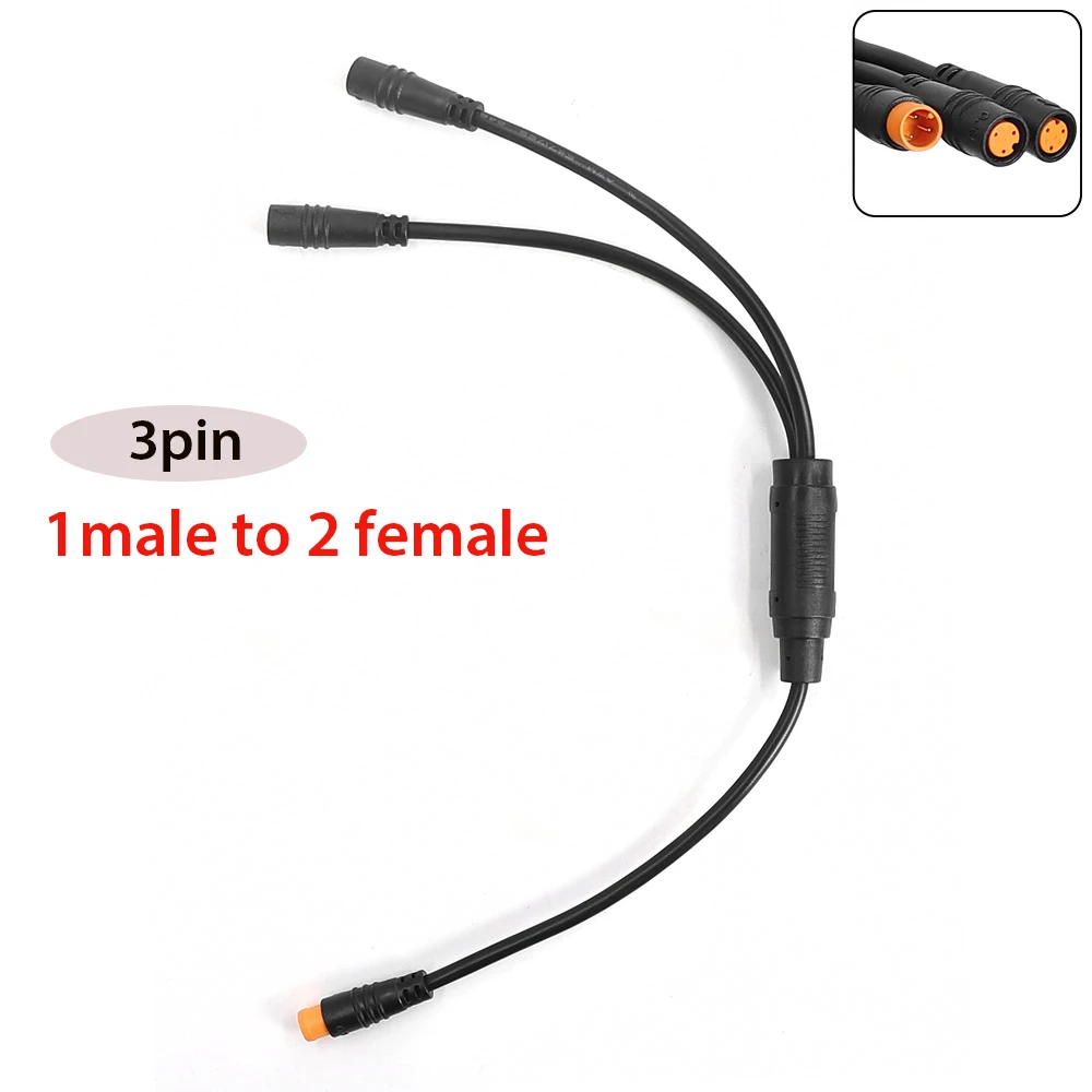 Elektrofahrrad Y-SPLITTER 1T2 Kabel wasserdicht mit 3-poligem Stecker für BAFANG BBS01B BBS02B BBSHD Sensorbremse Elektrofahrrad – Detail 14