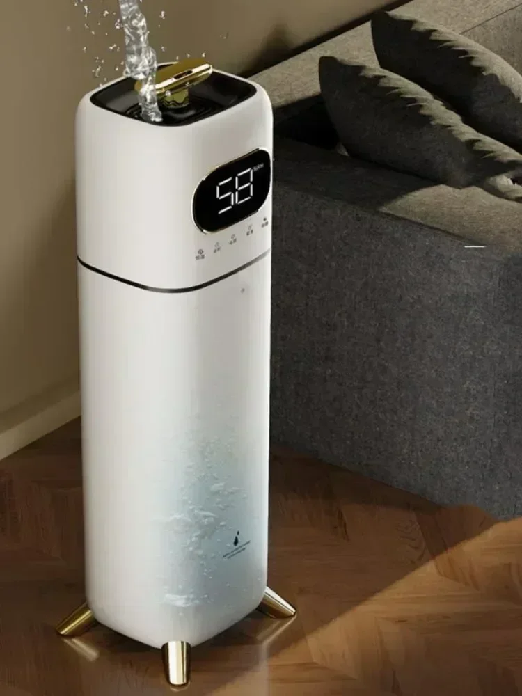 8L Humidifier. Home use. Quiet. For bedroom use. Sprayer, dense mist. Floor standing. Remote control.