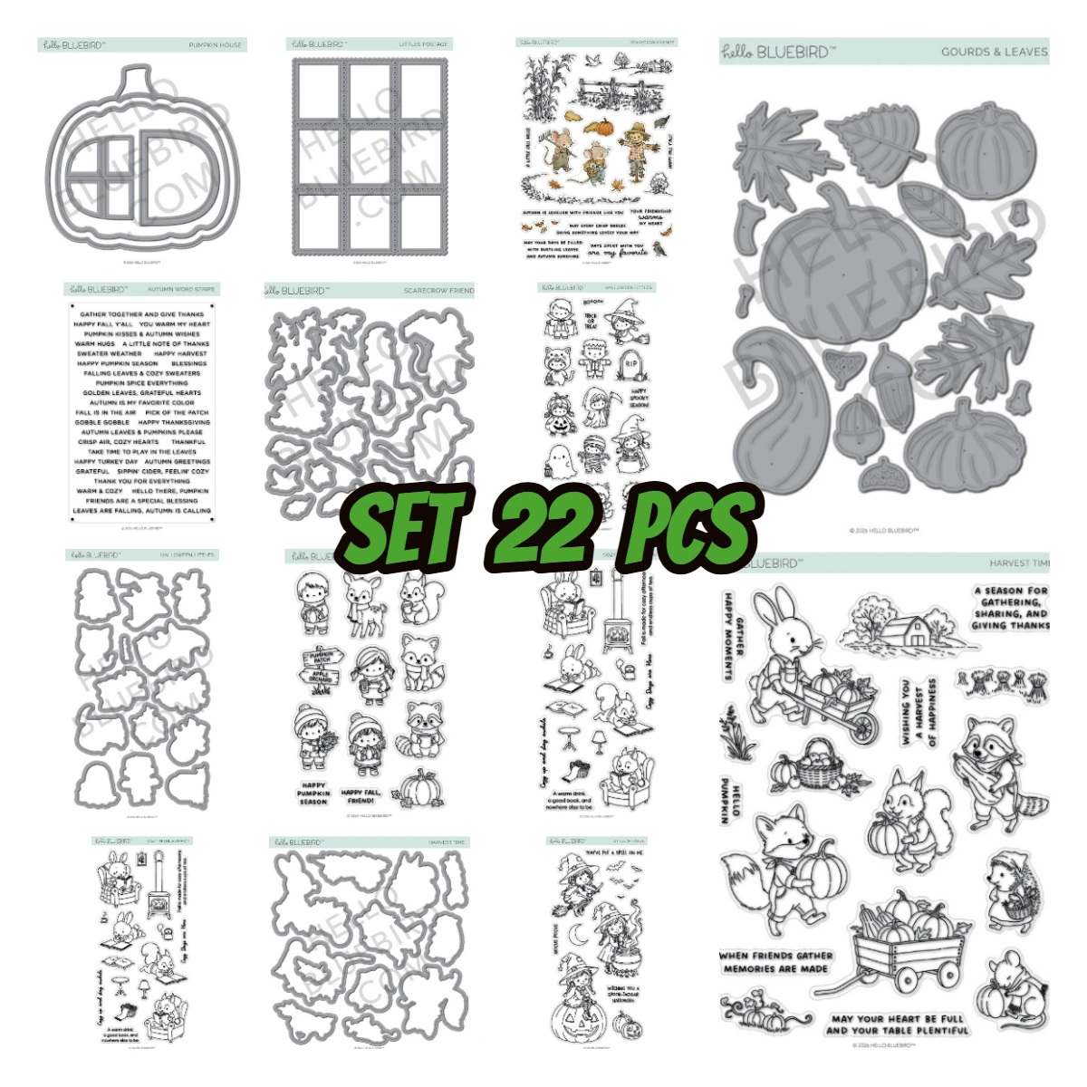 2026 Neue Halloween-Kürbisse Metall-Stanzformen Klare Stempel DIY Grußkarten-Dekoration Album Handarbeit Scrapbooking Papierhandwerk