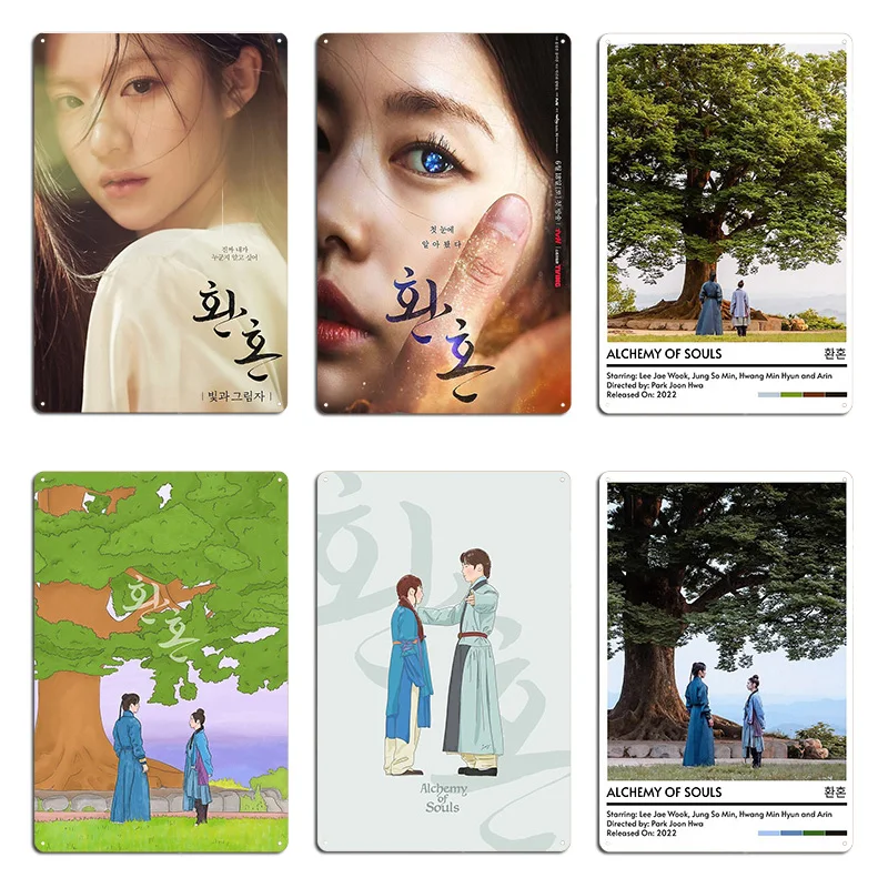 Alquimia de almas Kdrama Jung SoMin lee jae wook luz y sombra kdrama go yoon jung nakus cartel de chapa de cine de Metal