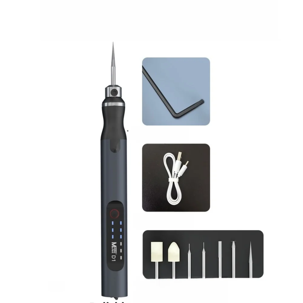 Electric Engraving Pen Rechargeable 3 5000-18000RPM For Mini Polishing Tool For Jade Wood Metal Carving Grinding Machine Set