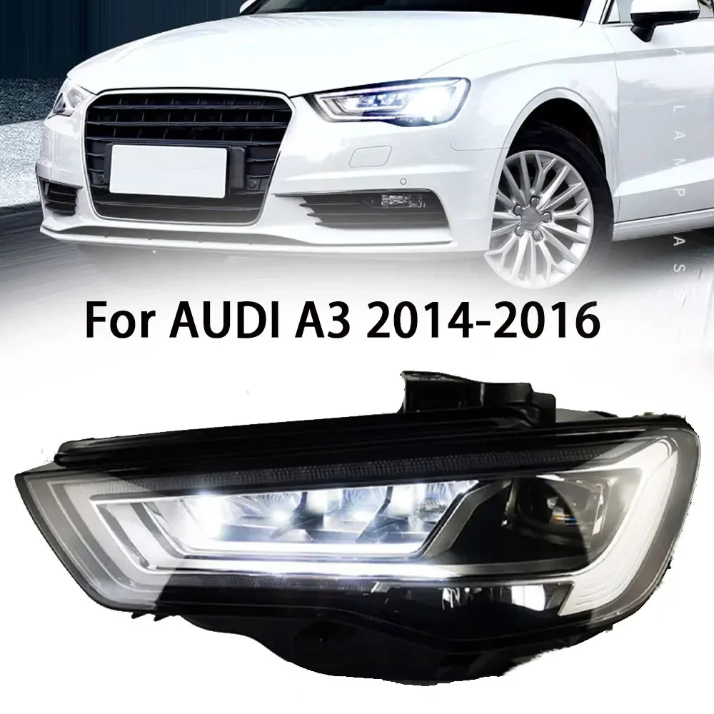 

2pc Front Lights For Audi A3 Led Headlights 2014 2015 2016 Accessories Modified Car 2017 Style DRL Turn Signal Light Assembly