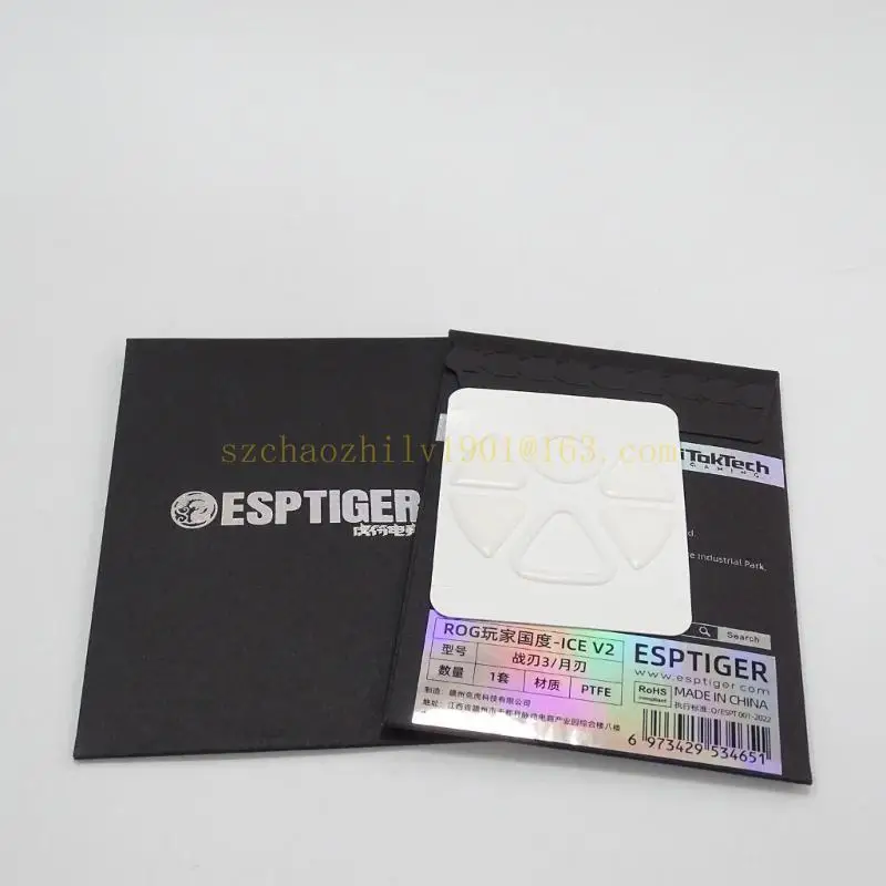 62KA ESPTiger Gaming Mouse Skates Ice V2 Mouse voeten vervangen voor Rog III, voor Rog Keris Wireless Air Point 36K