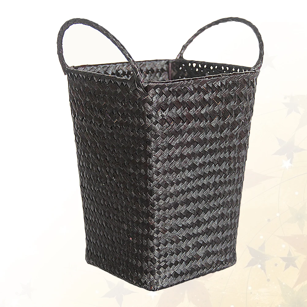 

Simulated Rattan Storage Baskets Large Capacity Foldable Laundry Basket White Size S For Clothes Towels Blankets Kids Portable