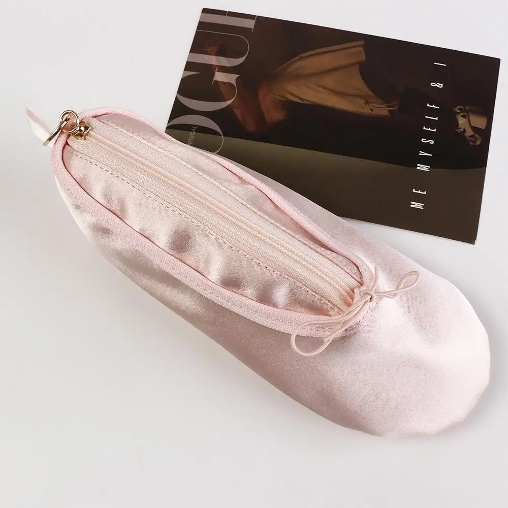 Large Capacity Ballet Shoes Pencil Case Cute Design Pencil Holder Ballerina Pencil Bag School Pencil Box Makeup Bag