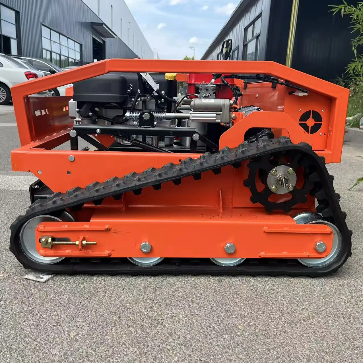 Cortacésped de jardín doméstico: control remoto completamente automático, fuerte rendimiento de escalada y corte eficiente para mantenimiento 1000 mm