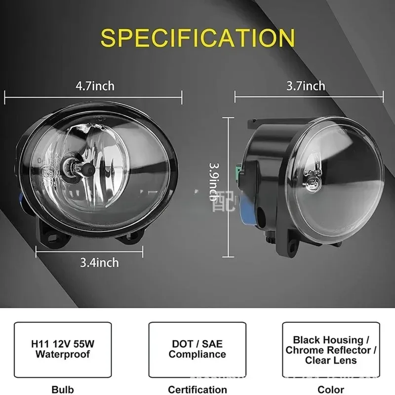 Para BMW 2/3/5 Series F10 F11 F22 F23 E92 E93 63177839865 63177839866 R-AUTO luz antiniebla del parachoques delantero lámpara antiniebla con halógeno Bul caliente