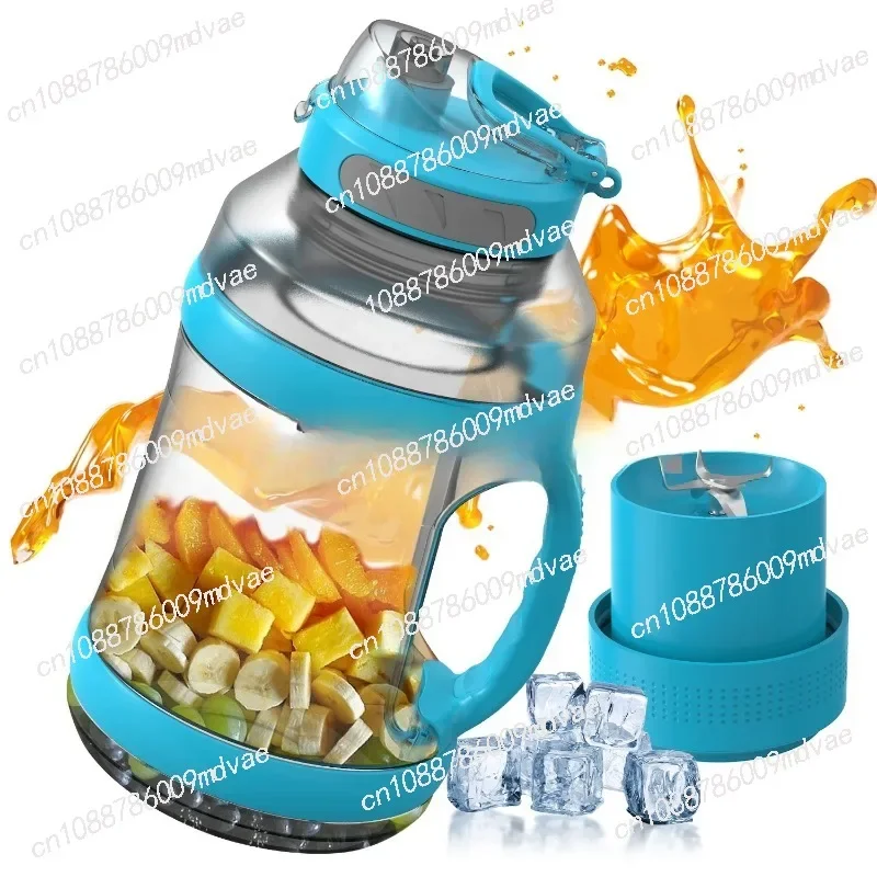 2023 Factory Design 2000ml Large Capacity Electric Rechargeable Portable Juice Blender Protein Mixer Grinder Blender