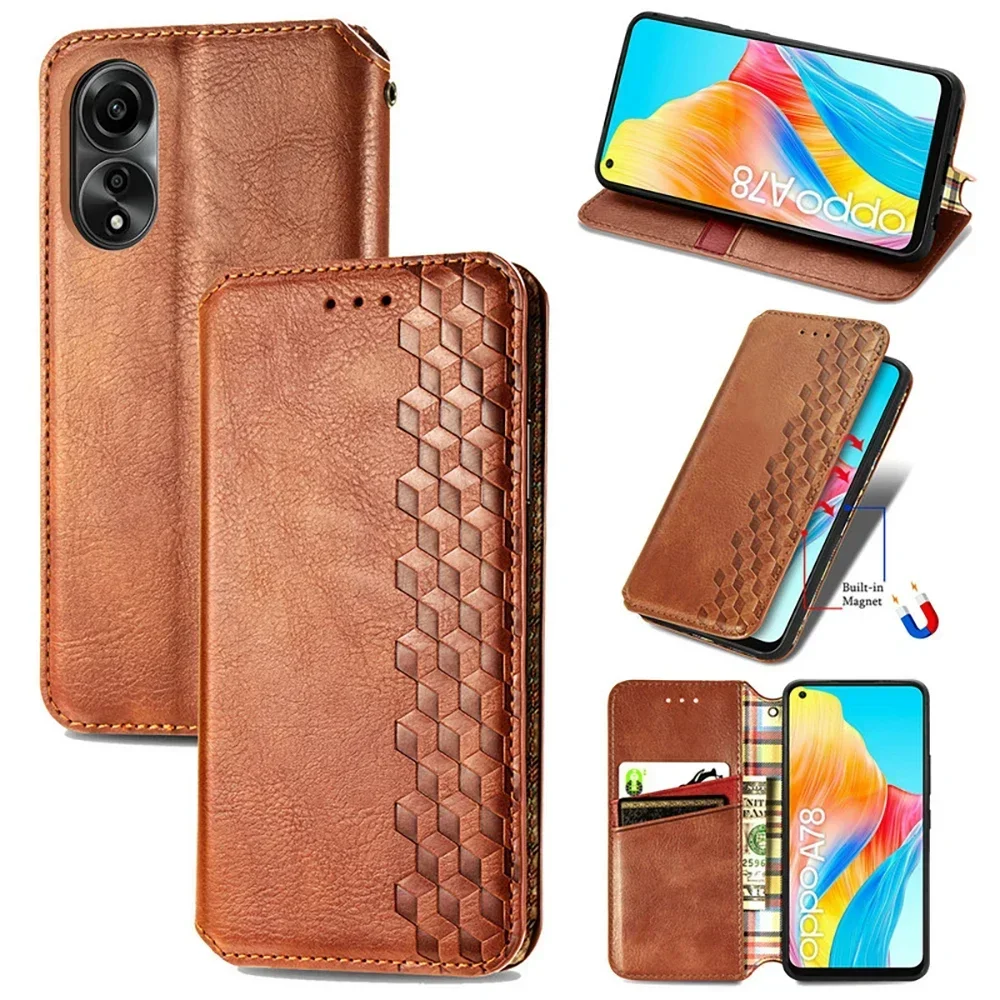 Reno 11 Pro 11F 12F 10 12 5G Luxury Case For OPPO Reno 12 FS Leather 360 Protect Shell Reno11F 12FS 12 10 Pro Wallet Book Cover